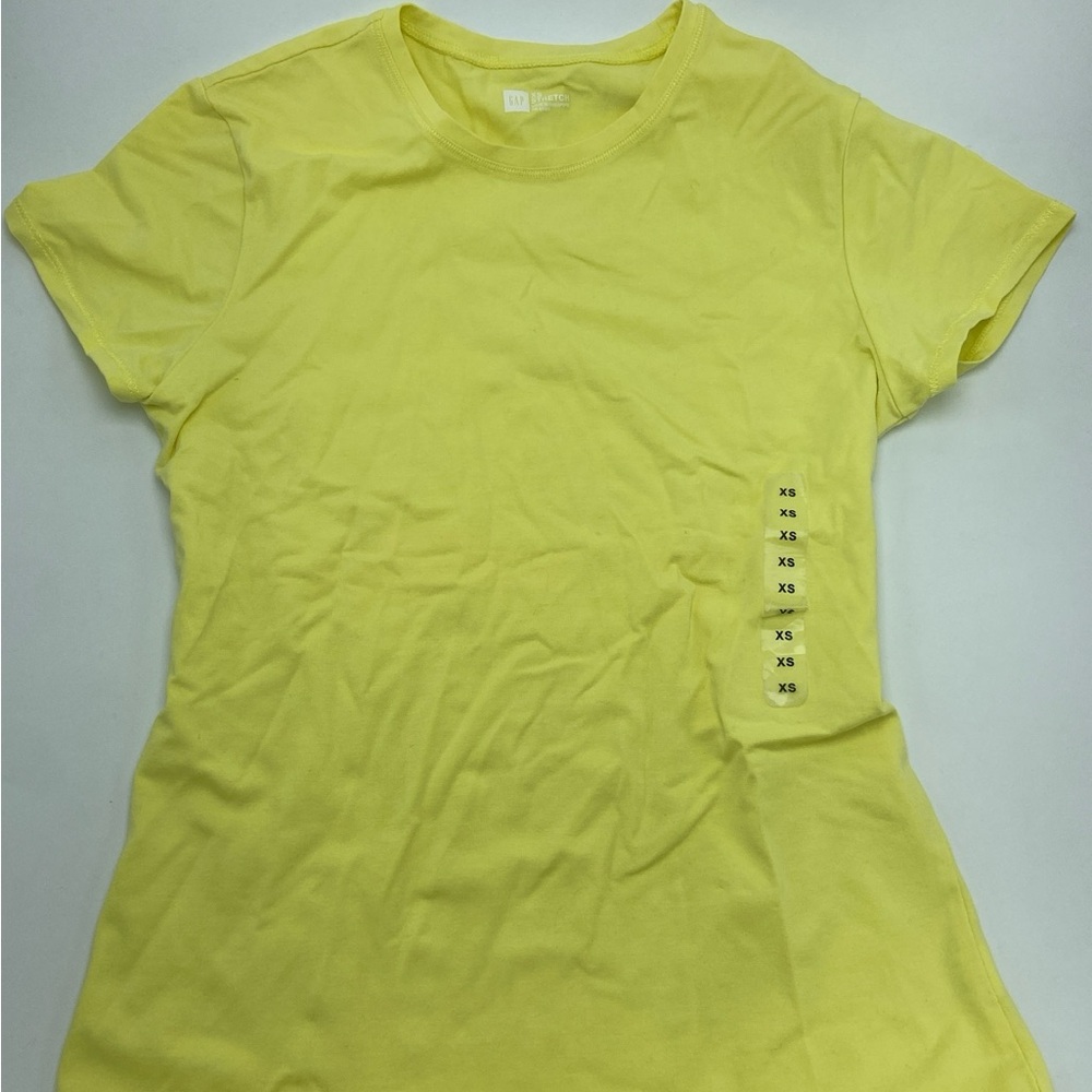 Yellow GAP soft stretch cotton t-shirt with a relaxed fit
